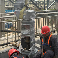 Agitateur à impeller courbé GSJ-2500-7.5 avec pompe pour le mélange des réservoirs de conditionnement des boues et des bassins de traitement, garantie 1 an