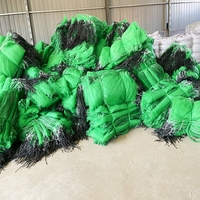 Direct van de fabriek: op maat bedrukte groene dadelpalmgaas zakken van PE-materiaal, voor verpakkingen van groenten en fruit uit het Midden-Oosten.