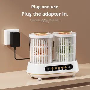 Mini machine à laver portable à double cuve, sans installation, pour sous-vêtements, chaussettes, petits objets, outil <span class=keywords><strong>de</strong></span> lavage personnel compact - Product Image 1