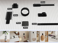 Sangles auto-adhésives en nylon réutilisables et durables avec boucle Velcro réglable pour organiser les câbles de bureau, la salle de bain, la cuisine et les sacs