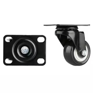 Roulettes pivotantes modernes en PVC de 1,5/2/2,5/3 pouces avec frein, roues légères pour bureau, chariot de gym, meubles de salon - Product Image 1