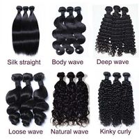 Extensions de cheveux naturels vierges en mèches, plusieurs textures, acceptation de commandes personnalisées, haute densité, doux pour femmes