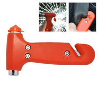 Personnalisé 2 en 1 multifonctionnel mini marteau d'urgence de voiture brise-vitre marteau de sécurité avec coupe de ceinture de sécurité