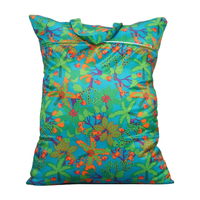 Sac étanche à double poche imprimé dessin animé, pochette de rangement lavable pour couches et articles en tissu, vente en gros
