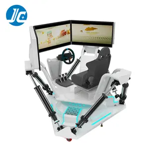 Hiburan Virtual Baru Mesin Simulator Balap VR 9D 6 Dof Game Mobil Simulator Balap Tiga Layar