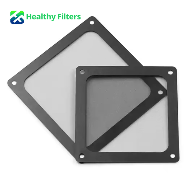 Custom Magnetic Mesh Fan Filter Cooling Fan Magnetic Nylon Pre Dust Filter Mesh Air Filter Parts