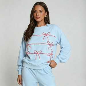 Pijamas Navideños para Mujer, Conjunto de Ropa de Dormir Suave de Viscosa de Bambú, Pijamas de Manga Larga para Mujer, Ropa Navideña Personalizada - Product Image 3