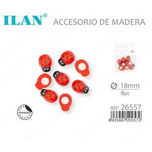Accessorio per scarabeo in legno Ilan, adesivo da 18 mm, 8 pezzi - Product Image 3