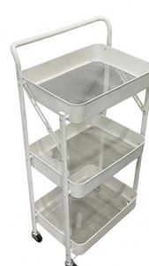 Modern Stainless Steel Foldable Cart Foldable Kitchen Gadgets 3 Layers Sample Available Easy Bulk Order Premium Folding Cart - Product Image 4