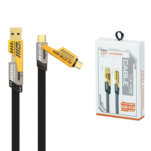 Pronto per la spedizione 4 In1 USB tipo C cavo 1m ricarica rapida dati del telefono cellulare per telefono 15 per <span class=keywords><strong>Computer</strong></span> compatibile con <span class=keywords><strong>Samsung</strong></span> - Product Image 1