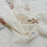 Dentelle en mousseline brodée A027, tissu en dentelle de mousseline nigériane avec broderie, matériau de luxe pour robes de mariée pour femmes