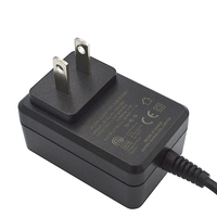 Adaptateur secteur mural personnalisable 1,5A AC/DC 5V 9V 12V 24V Niveau VI CE FCC RoHS pour routeur, modem, appareils électroniques IoT