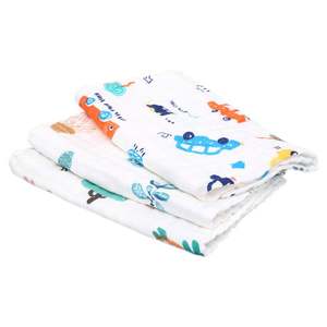 20x50cm Baby Bath & Face Towel High Absorbency Gauze <b>Cloth</b> with Cute Animal & Fruit Patterns Soft Texture Towels - Product Image 6