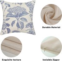 Housse de coussin carrée à fermeture éclair invisible pour canapé, taille personnalisée