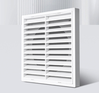 Grille de climatisation centrale incurvée Sortie d'air ABS Lobby d'hôtel Alliage d'aluminium Persienne personnalisée
