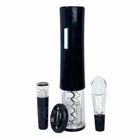 Excellent coffret cadeau tire-bouchon électrique automatique à piles pour bouteilles de vin et bouchons