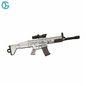 Venta caliente de plata personalizado arma de caza <span class=keywords><strong>Rifle</strong></span> de <span class=keywords><strong>francotirador</strong></span> pistola de Metal llavero - Product Image 3