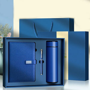 Business Customized Cup, Notebook, Pen Gift Box Set, with Gift Bag for Customizable logo
