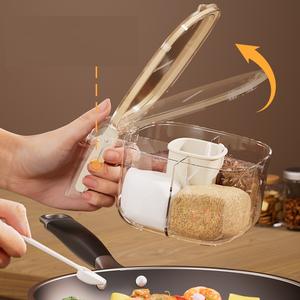 Nuevo Diseño: Caja de Condimentos de Cuatro Compartimentos para Sal y Pimienta, Organizador de Especias Popular para Múltiples Habitaciones - Product Image 3