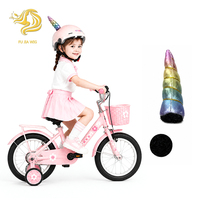 Accessoire de casque mignon en forme de corne arc-en-ciel, ornement décoratif pour casque de vélo pour enfants