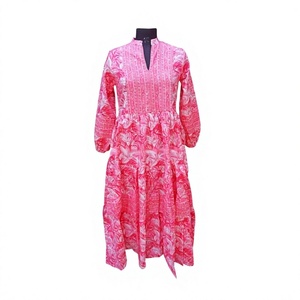 Suéter de Punto Cálido para Invierno, Ecológico, Lavable, Transpirable, con Estampado Floral Moderno y Sencillo, Forrado de Algodón, Manga 3/4, Cuello en V, Color Rosa Multitono - Product Image 1