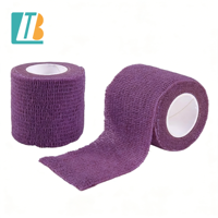 Bandage auto-adhésif médical hautement élastique, respirant et cohésif pour trousse de premiers secours, soins des plaies, blessures sportives et usage vétérinaire.