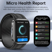 Reloj Inteligente AMOLED de 1.95 Pulgadas con Bomba de Aire, Monitor de Frecuencia Cardíaca ECG, Pantalla Táctil, Control Remoto para el Cuidado Familiar