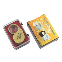 30X21mm Magnifier Magnifying Eye Glass Lens for Inspection Triplet Gold Customized Logo Foldable Chrome Jewelers Loupe