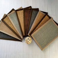 Grand paillasson double couche en sisal authentique, tapis d'escalade pour chat, style japonais, durable, résistant aux rayures, antidérapant, résistant à l'usure