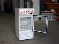 Réfrigérateur professionnel à porte simple en verre pour cuisine commerciale