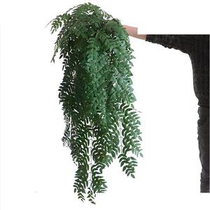 Planta Artificial de Aspecto Real, Adornos Coloridos, Planta Artificial para Decoración de Sala de Estar, Planta Tropical Artificial, Florero de Ratán - Product Image 4