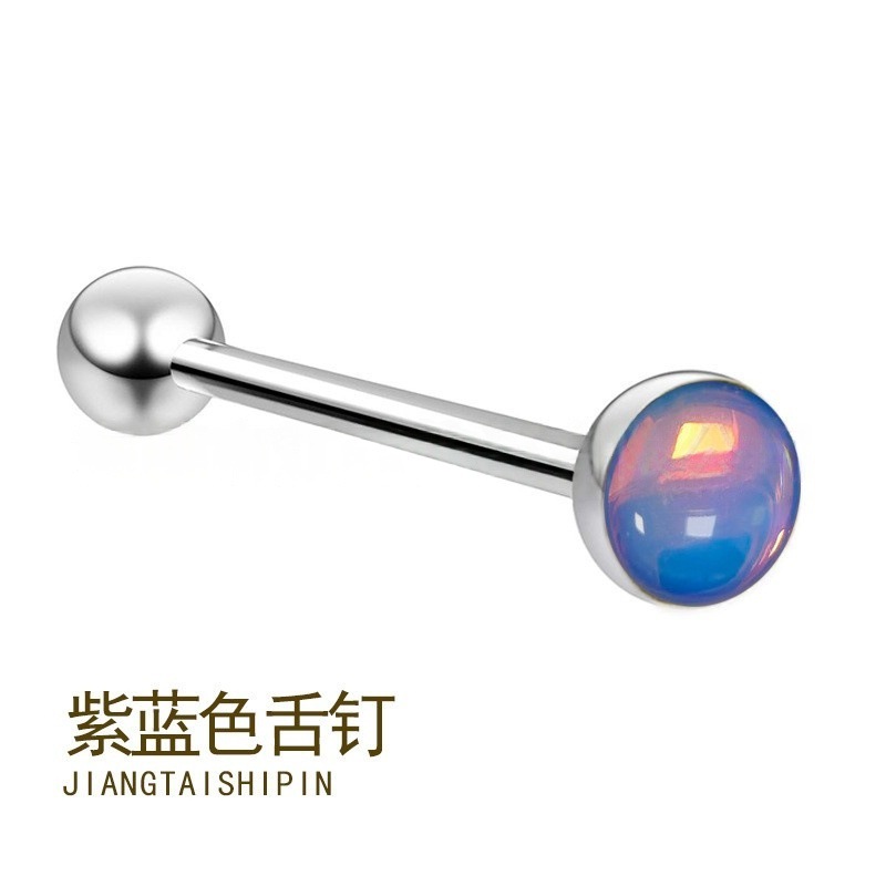 Colore naturale titanio + blu porpora