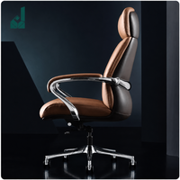 Chaise de bureau en cuir italien haut de gamme, chaise de patron confortable, chaise d'ordinateur, chaise de lecture, chaise de direction en cuir de vache