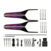 Kit d'éclairage d'ambiance intérieur pour Ford Focus 2019-2022 Glefon, 64 couleurs, contrôle par application, 12V 3-5W, Plug and Play, lampe d'ambiance