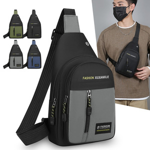 FASHION XIUXIANXILIE Men's Chest Bag Oxford Cloth Multi-Functional Crossbody Bag For Everyday Use - Product Image 2