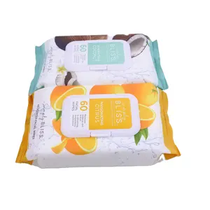 Fournisseur d'usine femme démaquillant lingette OEM collagène coton doux non tissé <span class=keywords><strong>bio</strong></span> jour nuit dame lingette humide - Product Image 1