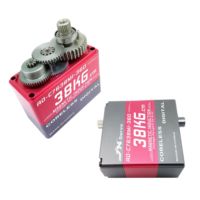Servo Pengontrol Robot JX RD-C7638HV-180 Sensor Magnetik 38kg.cm 360 Derajat Tanpa Inti dengan Cangkang Aluminium CNC Penuh