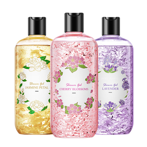 <span class=keywords><strong>Gel</strong></span> <span class=keywords><strong>douche</strong></span> de pétales de cerisier et de fleurs aux extraits de fleurs Vente en gros de lavage de corps de marque privée d'usine personnalisée - Product Image 1
