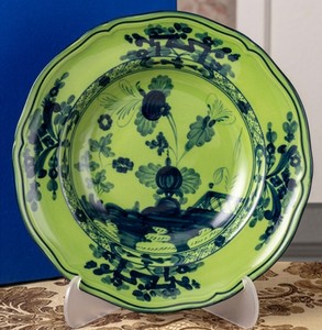 9 Inch Italian <b>Vintage</b> Floral Ceramic Soup <b>Plate</b> Tabletop Charger <b>Plate</b> For Wedding Party Decoration - Product Image 5