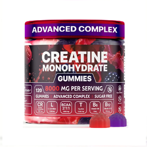 Köstliche Fruchtige Kreatin-Monohydrat <span class=keywords><strong>L</strong></span>-Carnitin Gummibärchen Vitamine für Energie, Muskelaufbau und Unterstützung der Knochengesundheit - Product Image 1