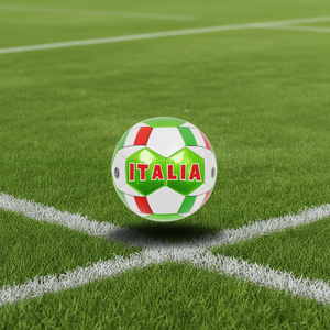 MAZZEO GIOCATTOLI Italia Balón de Fútbol Tricolor Resistente de PVC, 330g, 23cm de Diámetro, para Uso en Exteriores, Hecho en Italia - Product Image 3