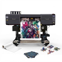 Máquina de Impresión Automática de 650 mm con Tinta Eco Solvente, Máquina de Impresión de Alta Precisión con Dos Cabezales de Impresión I3200 E1