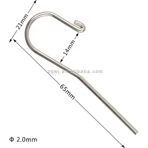 不锈钢唇钩牙医工具口钩牙科唇钩用于根尖定位器牙科根管治疗