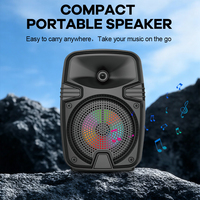 Haut-parleur TWS RGB avec prise en charge USB/TF/FM, taille 3 pouces, sortie 5W, batterie lithium 800mAh - Idéal pour le home cinéma et les fêtes en extérieur