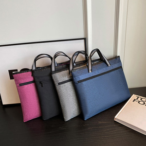 Logo personnalisé Femmes Hommes 15.6 <span class=keywords><strong>17</strong></span> <span class=keywords><strong>pouces</strong></span> Nylon Livre de documents <span class=keywords><strong>Ordinateur</strong></span> portable Porte-documents A4 Classeur Sac Pour <span class=keywords><strong>Ordinateur</strong></span> Portable - Product Image 3