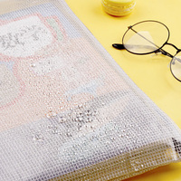 Bolsa organizadora transparente de PVC para documentos, bolsa de sobre con cremallera, carpeta de archivos, con bloqueo, B5, B4, A4, A5, A6