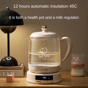 Bouilloire électrique sans fil avec infuseur, en verre borosilicate, design pliable, arrêt automatique, capacité de 1,8 L pour usage domestique - Product Image 5