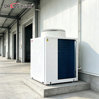 Unité de réfrigération à inverter pour chambre froide commerciale avec groupe de condensation refroidi par air de 15 CV, chambre froide et congélateur combinés, décharge par le haut