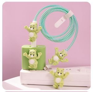 Funda de protección de cable de datos de oso lindo adecuado para <span class=keywords><strong>cargador</strong></span> de <span class=keywords><strong>Apple</strong></span> <span class=keywords><strong>20W</strong></span> fundas de cabeza de <span class=keywords><strong>cargador</strong></span> de teléfono móvil para <span class=keywords><strong>IPhone</strong></span> <span class=keywords><strong>11</strong></span> - Product Image 2