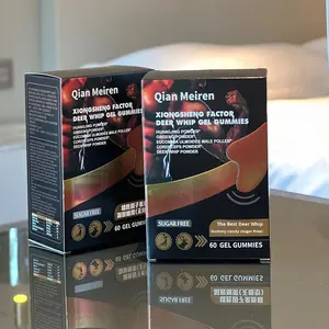 Xiongseng Factor Deer Whip Bonbons gommeux Suppléments à base de plantes Tonique masculin Adulte 60 têtes Croissance des cheveux en stock Produit authentique - Product Image 4